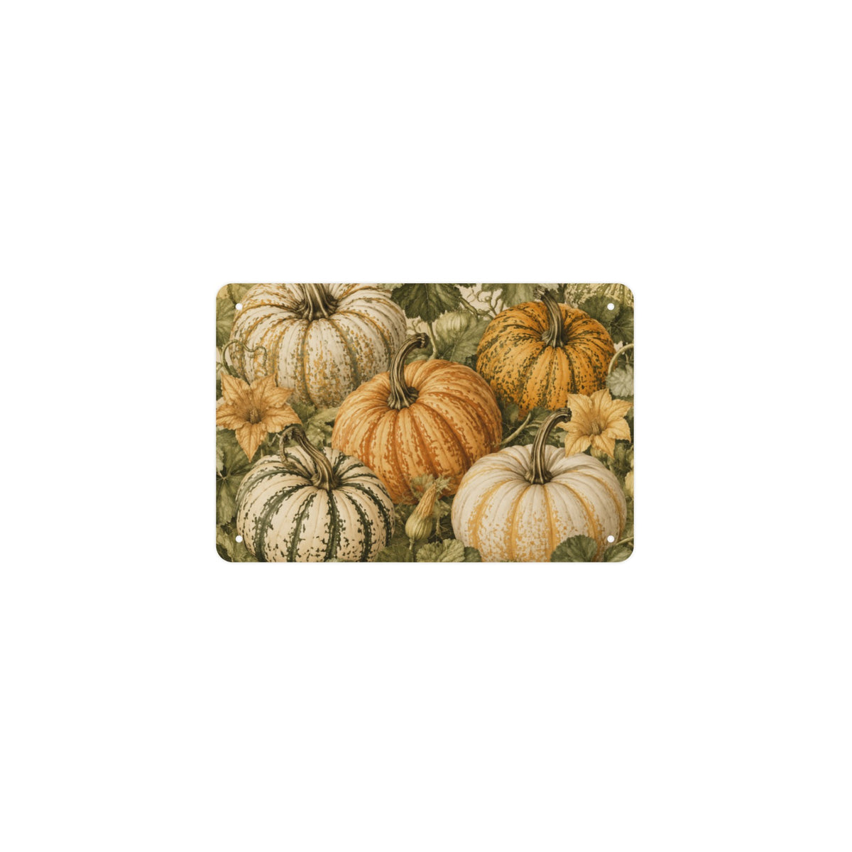 Heirloom Pumpkin Plate 12 x 8 in Metal Tin Sign