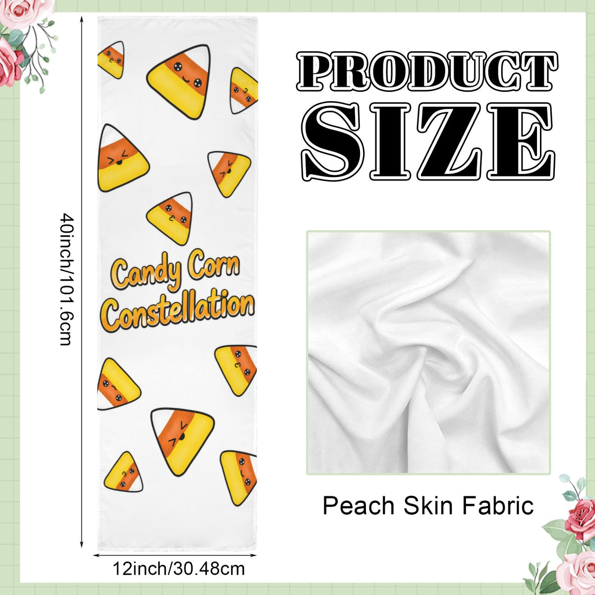 Candy Corn Constellation 12 x 40 in Polyester Peach Skin Tapestry