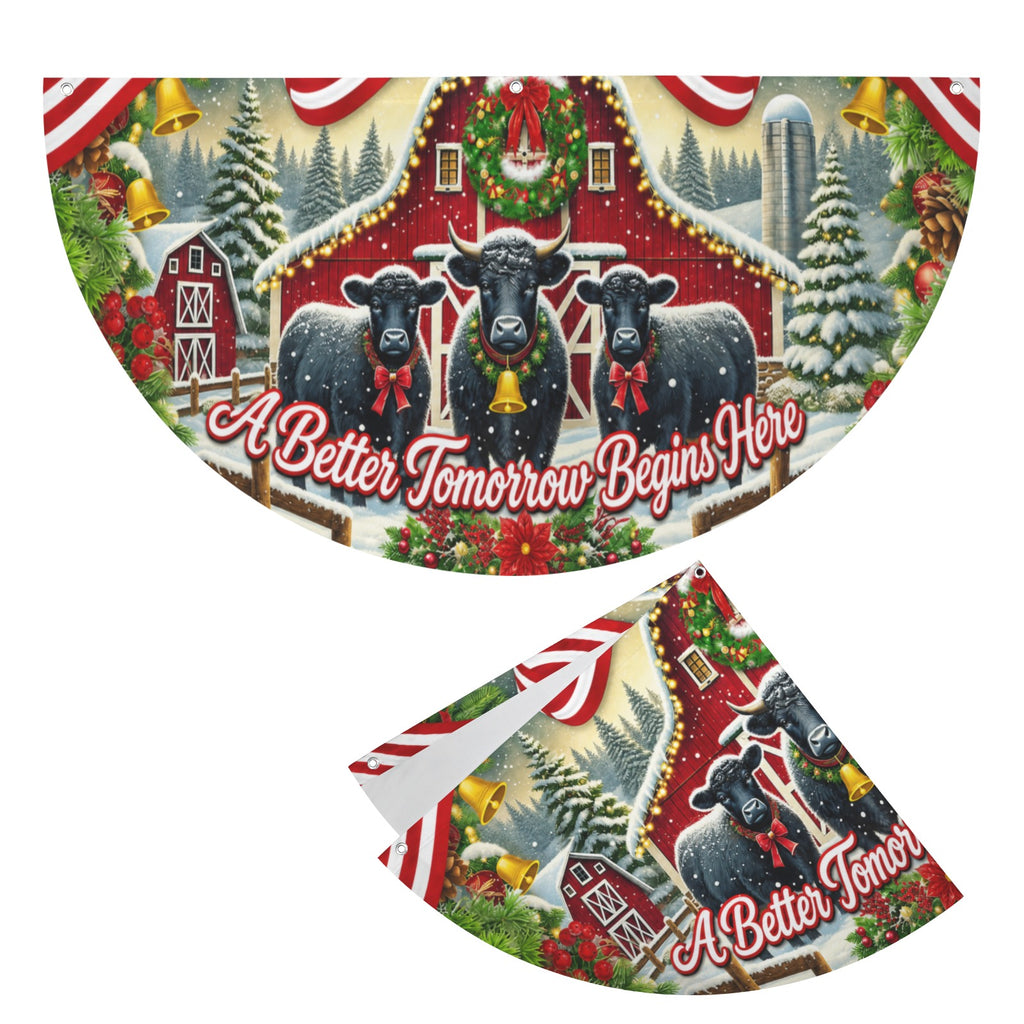 A Better Tomorrow Begins Here 36 x 18 in Semi Circle Flag