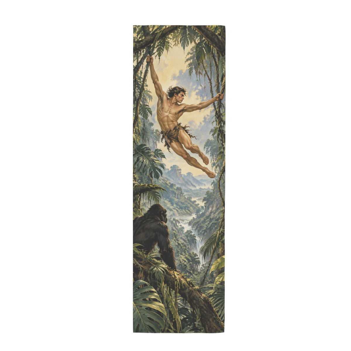 Jungle Canopy Swing 12 x 40 in Polyester Peach Skin Tapestry