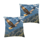 Bald Eagle Wingspan 16 x 16 in Envelope Pillow Case