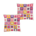 Soft Stitch Crochet Blooms 16 x 16 in Envelope Pillow Case
