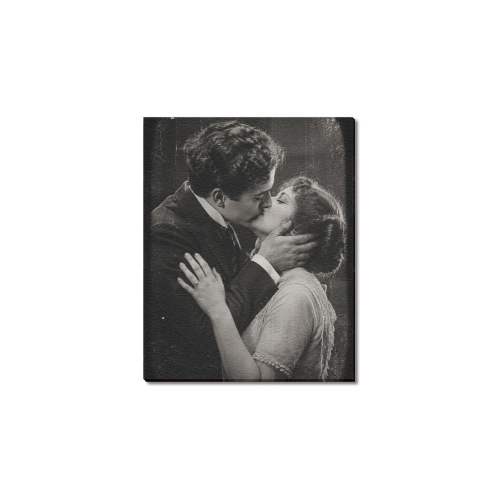 Edison The Kiss Frame Frame Canvas Print 8"x10"