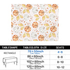 Pink Blue Sprig 178cm x 140cm Rectangular Tablecloth 70x55inch (QUE)
