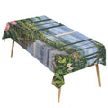 Wash Monument Glass 178cm x 140cm Rectangular Tablecloth 70x55inch (QUE)