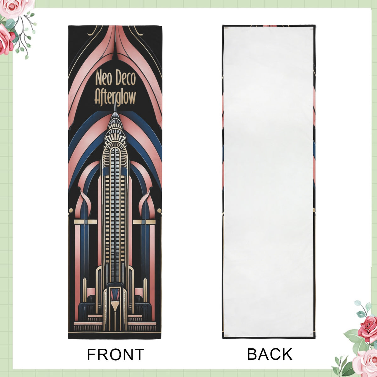 Neo Deco Afterglow 12 x 40 in Polyester Peach Skin Tapestry