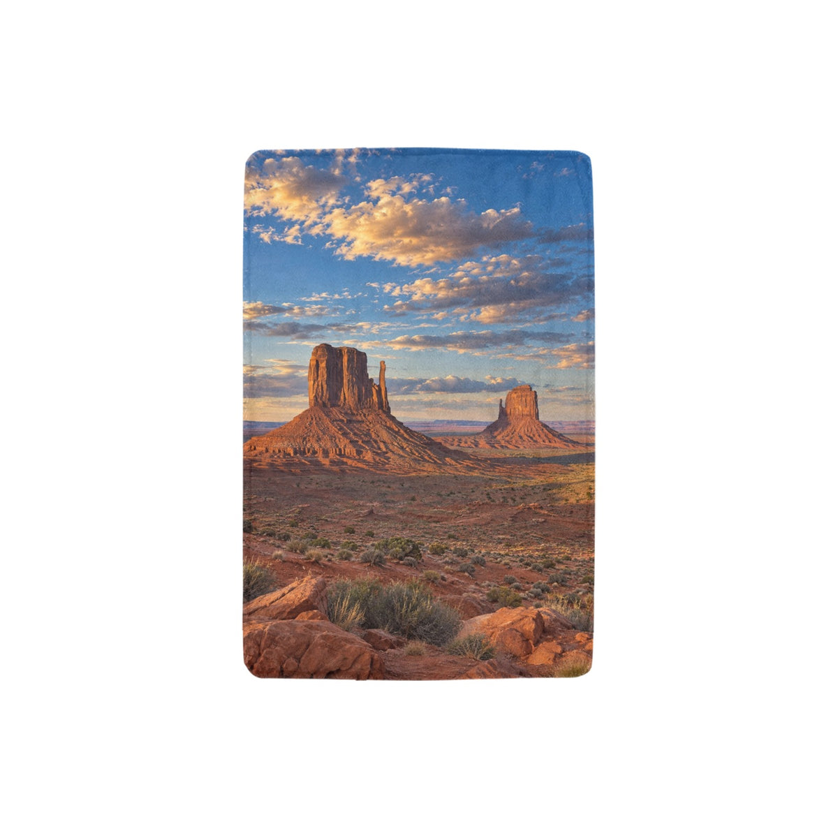 Monument Valley Mitten Buttes 32 x 48 in Micro Fleece Blanket