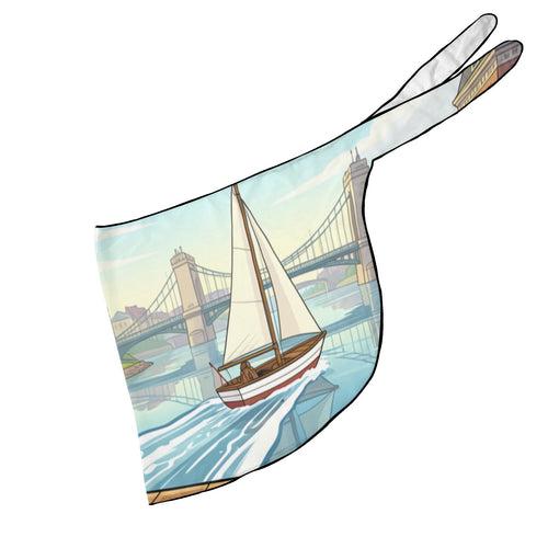 Mickey Wind-Up Sailboat Beach Sarong Wrap (QUE)