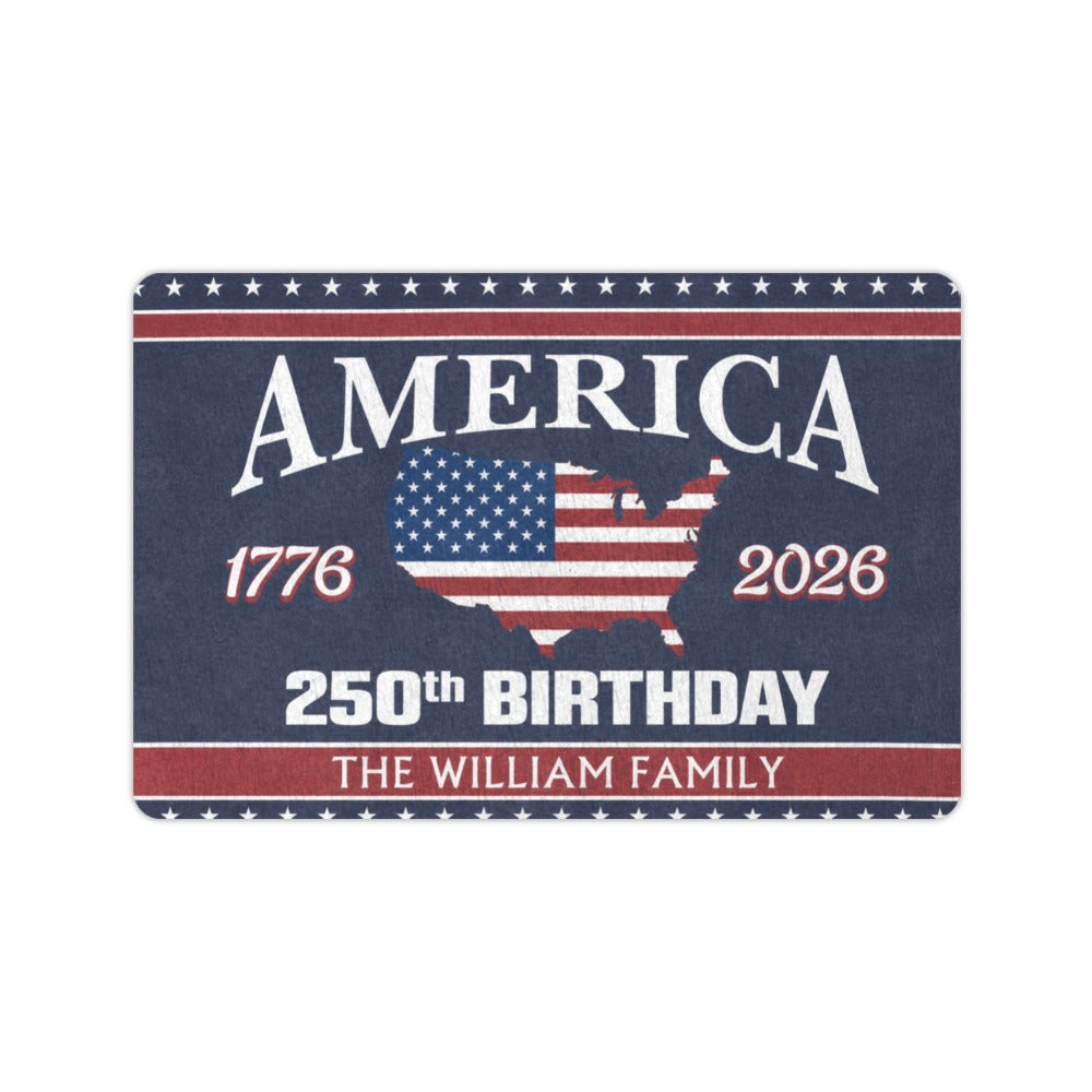 America 1776 2026 Badge Doormat 23.6 x 15.7 in Doormat