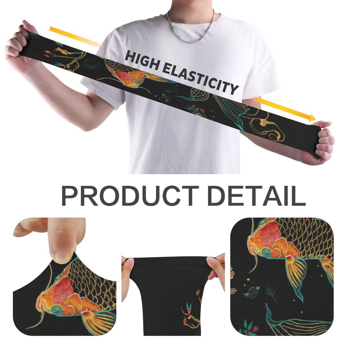 Moonlit Bat Drift Arm Sleeves 38cm (1-Pack) (QUE)