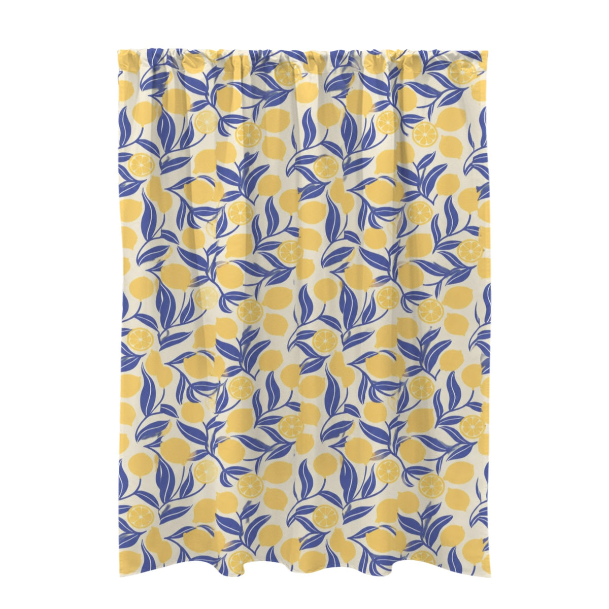 Modern Mediterranean Lemon Grove 51 x 72 in Door Curtain (QUE)
