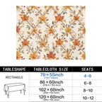 Ochre Lattice 178cm x 140cm Rectangular Tablecloth 70x55inch (QUE)