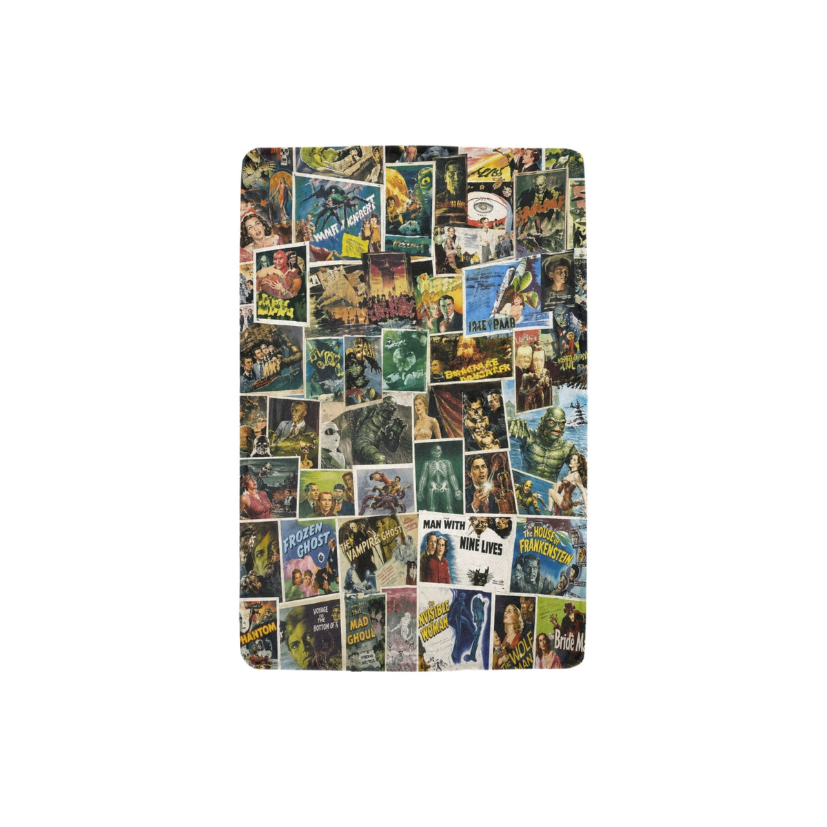Quiet Moonlit Graveyard 32 x 48 in Micro Fleece Blanket