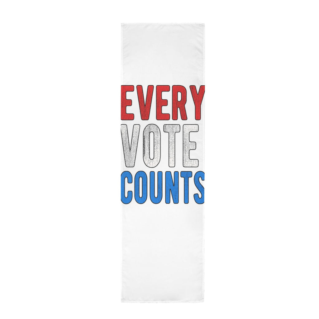 Every Vote Counts 12 x 40 in Polyester Peach Skin Tapestry