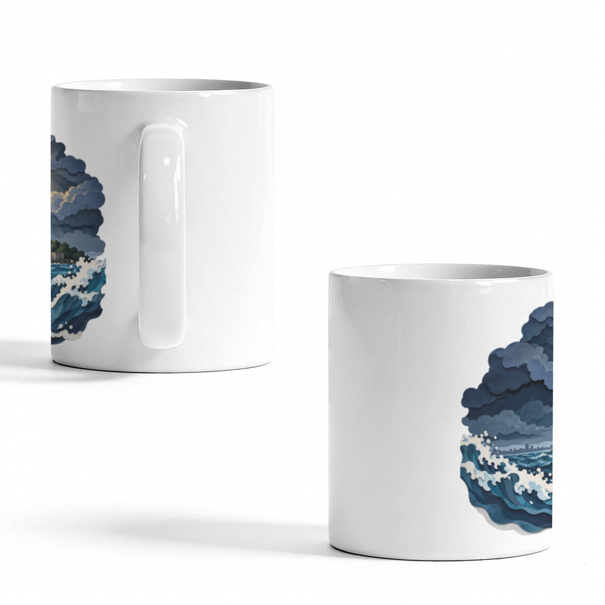 Statue Storm Bay 11 oz White Ceramic Mug