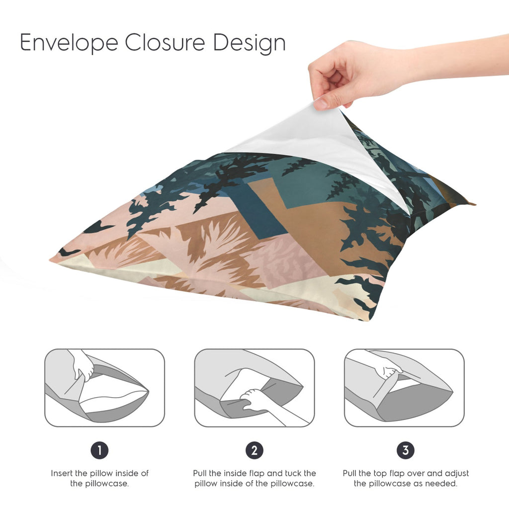 Darecations River Map 16 x 16 in Envelope Pillow Case