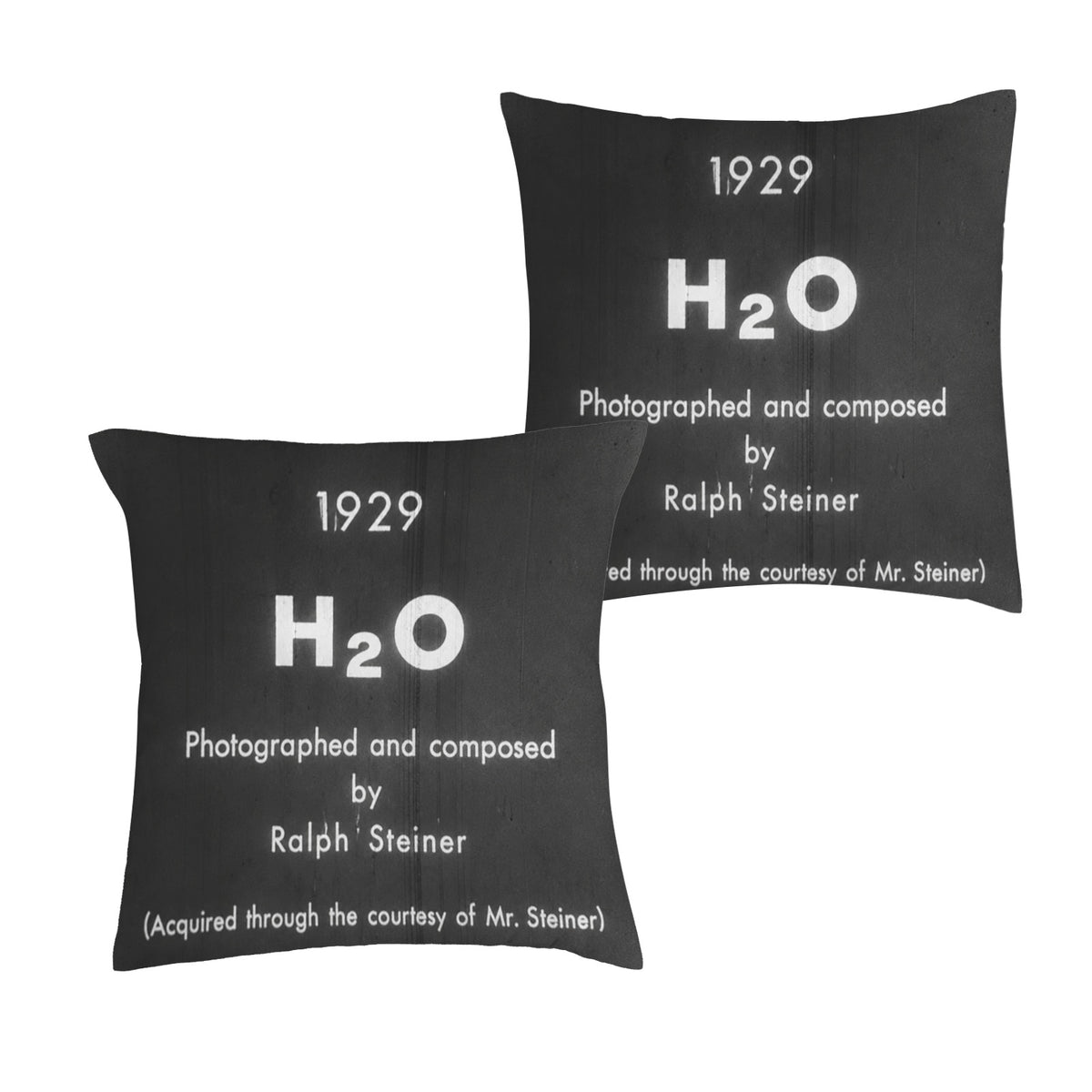 H2O experimental film title 16 x 16 in Envelope Pillow Case