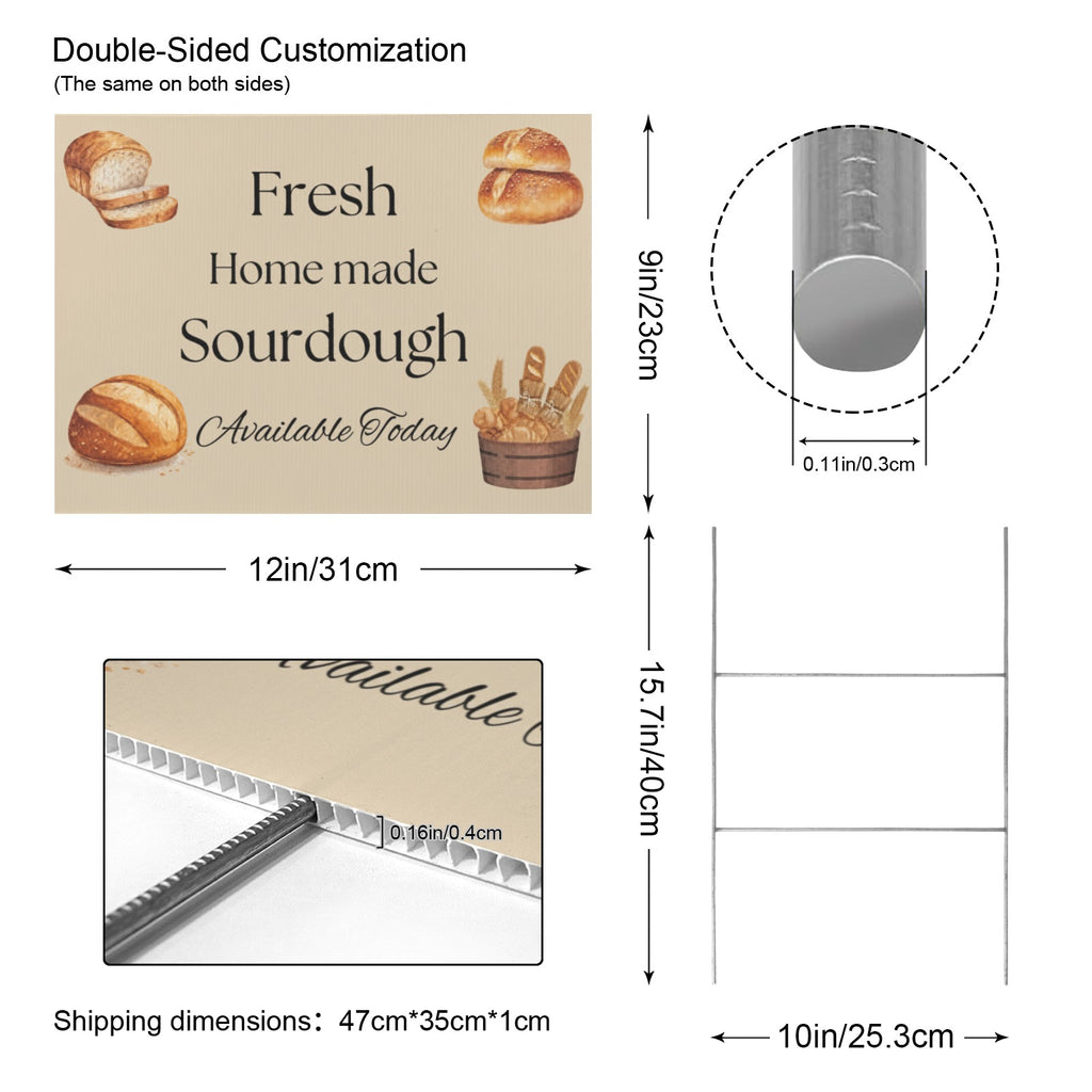 Homemade Sourdough 12 x 9 in House Sign