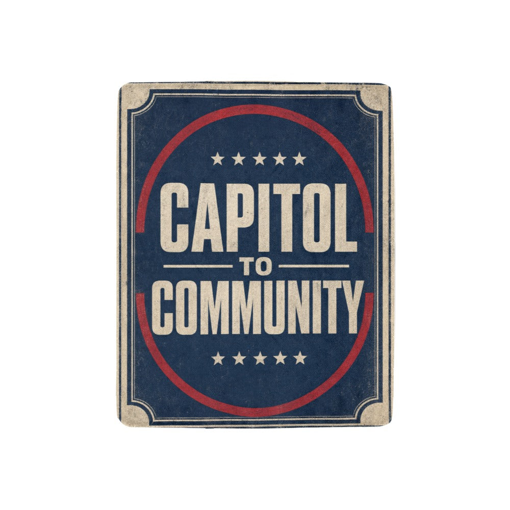 Capitol to Community 32 x 48 in Micro Fleece Blanket