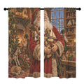 Nast Santa Toy Workshop 52 x 84 in Window Curtain Set