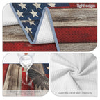 Bald Eagle Wingspan Study 29"x58" (QUE) Waffle Weave Bath Towel