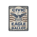 Civic Eagle and Ballot 32 x 48 in Micro Fleece Blanket