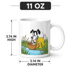Pluto Picnic Stream 11 oz White Ceramic Mug
