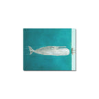 Whale Beneath a Sailing Ship Frame Canvas Print 8"x10"