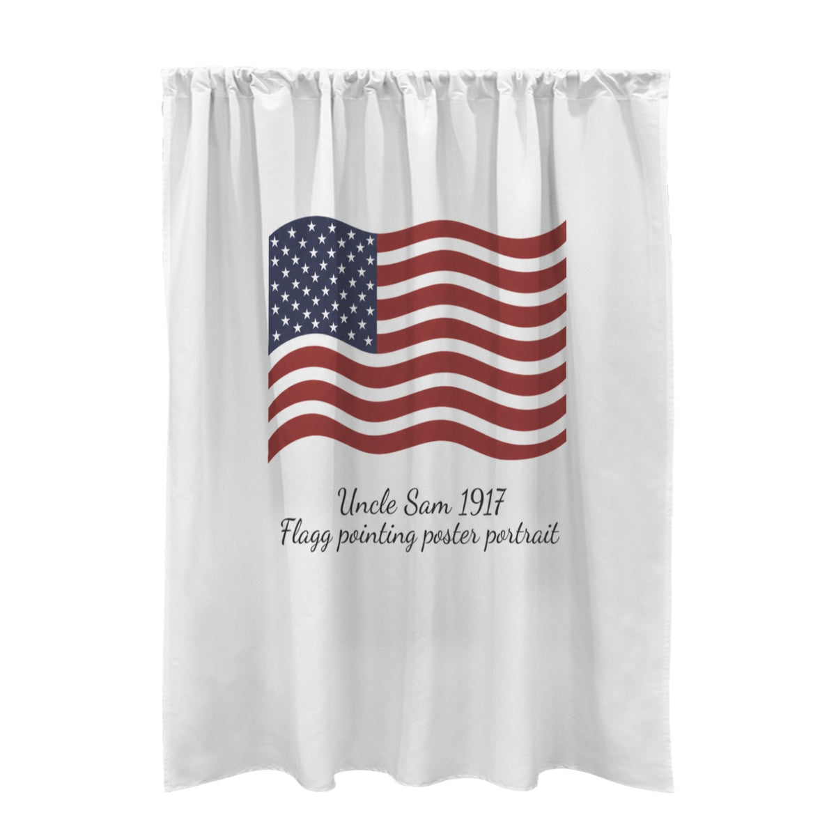 Uncle Sam Poster Portrait 51 x 72 in Door Curtain (QUE)