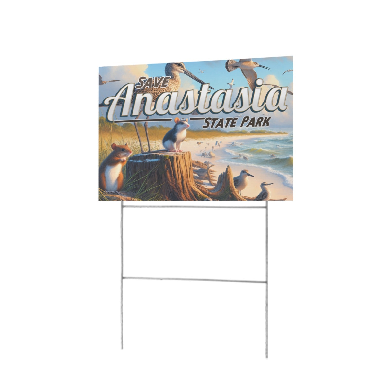 Anastasia State Park 12 x 9 in House Sign