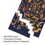 Marigold Skull Garden 10 x 13.94 in 200-Piece Wooden Jigsaw Puzzle (QUE)