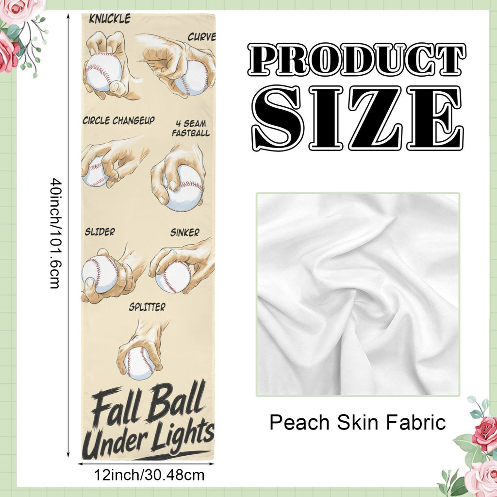 Fall Ball Under Lights 12 x 40 in Polyester Peach Skin Tapestry