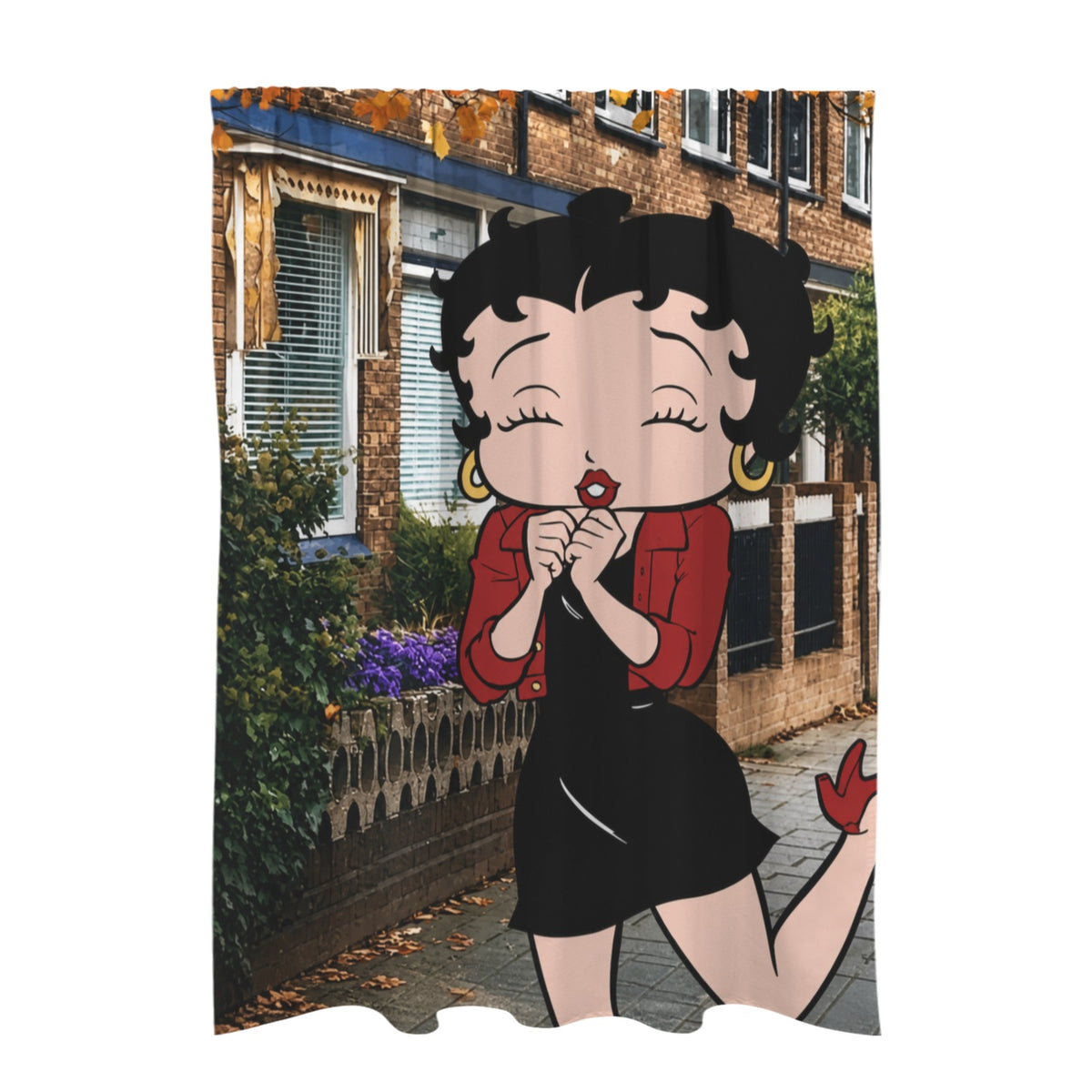 Betty Boop Cartoon Portrait 51 x 72 in Door Curtain (QUE)