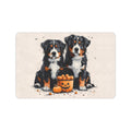 Bernese Dogs Pumpkin Doormat 23.6 x 15.7 in Doormat