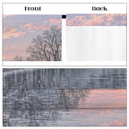 Lincoln Memorial in a Winter Reflection 52 x 84 in Window Curtain Set