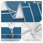 Throwback Pool Icons 29"x58" (QUE) Waffle Weave Bath Towel