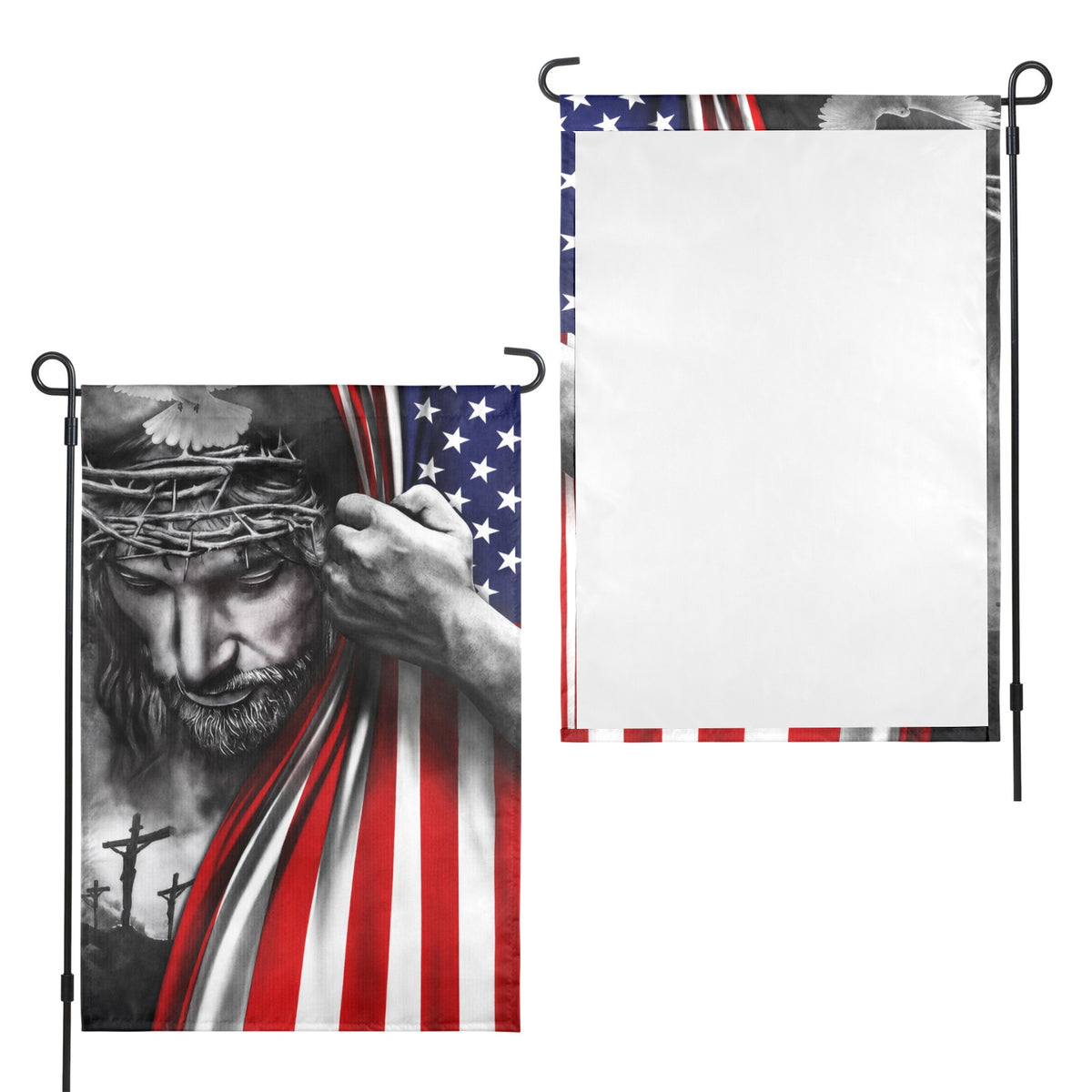Veterans Day gratitude starts at home 12 x 18 in Garden Flag