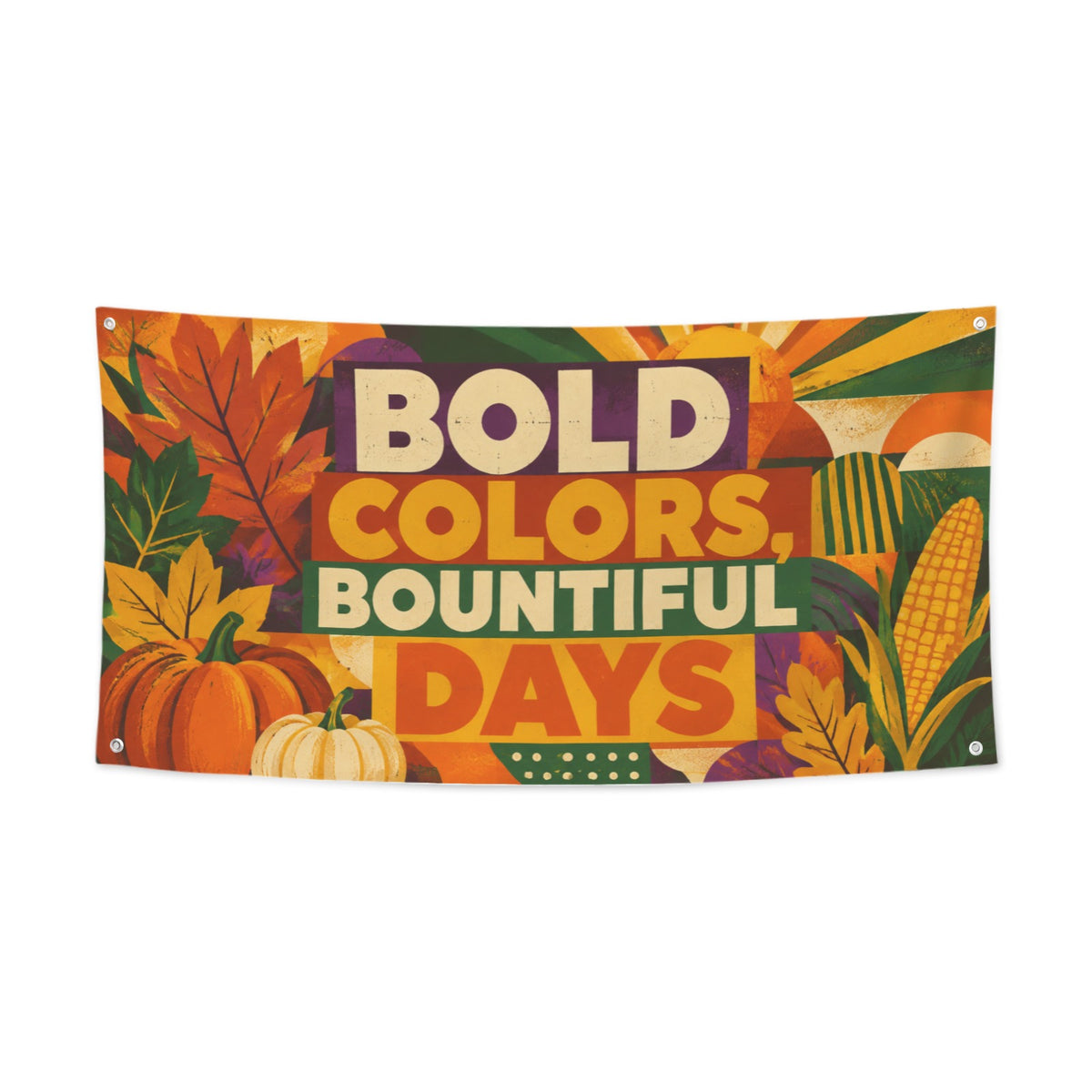 Bountiful Color 47 x 24 in Festival Banner