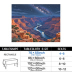 Grand Canyon Stars 178cm x 140cm Rectangular Tablecloth 70x55inch (QUE)