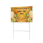 Fall Harvest Pumpkin 12 x 9 in House Sign