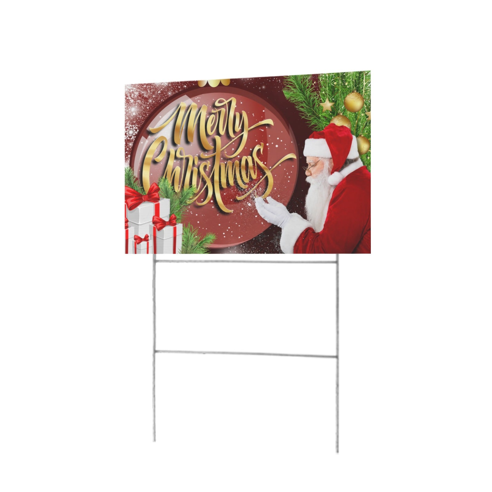 Christmas New Year Split 12 x 9 in House Sign