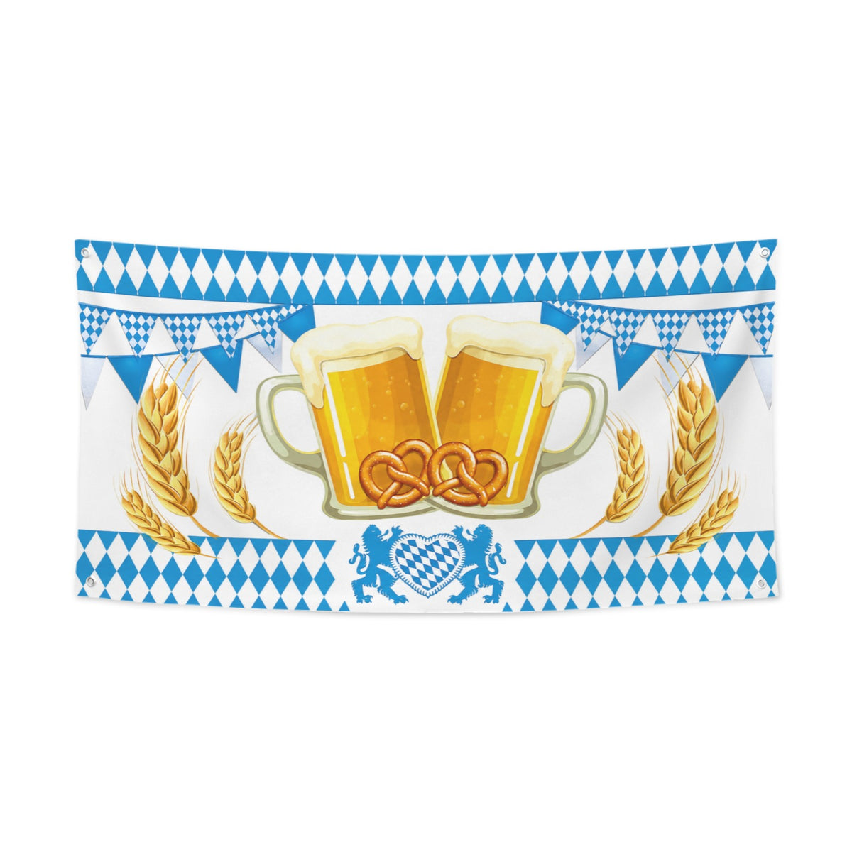 Folk Music Beer Fest 12 x 18 in Garden Flag