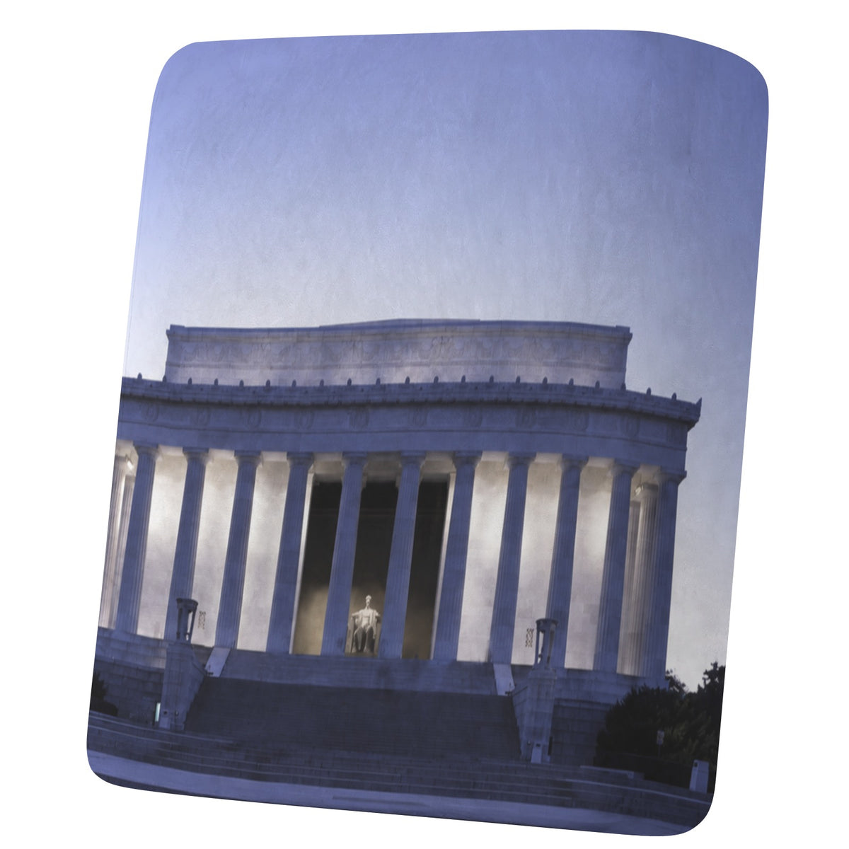 The Lincoln Memorial Columns At Dusk 25 x 27.5 x 8 in Sofa Cushion Cover