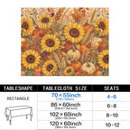 Sunflower 178cm x 140cm Rectangular Tablecloth 70x55inch (QUE)