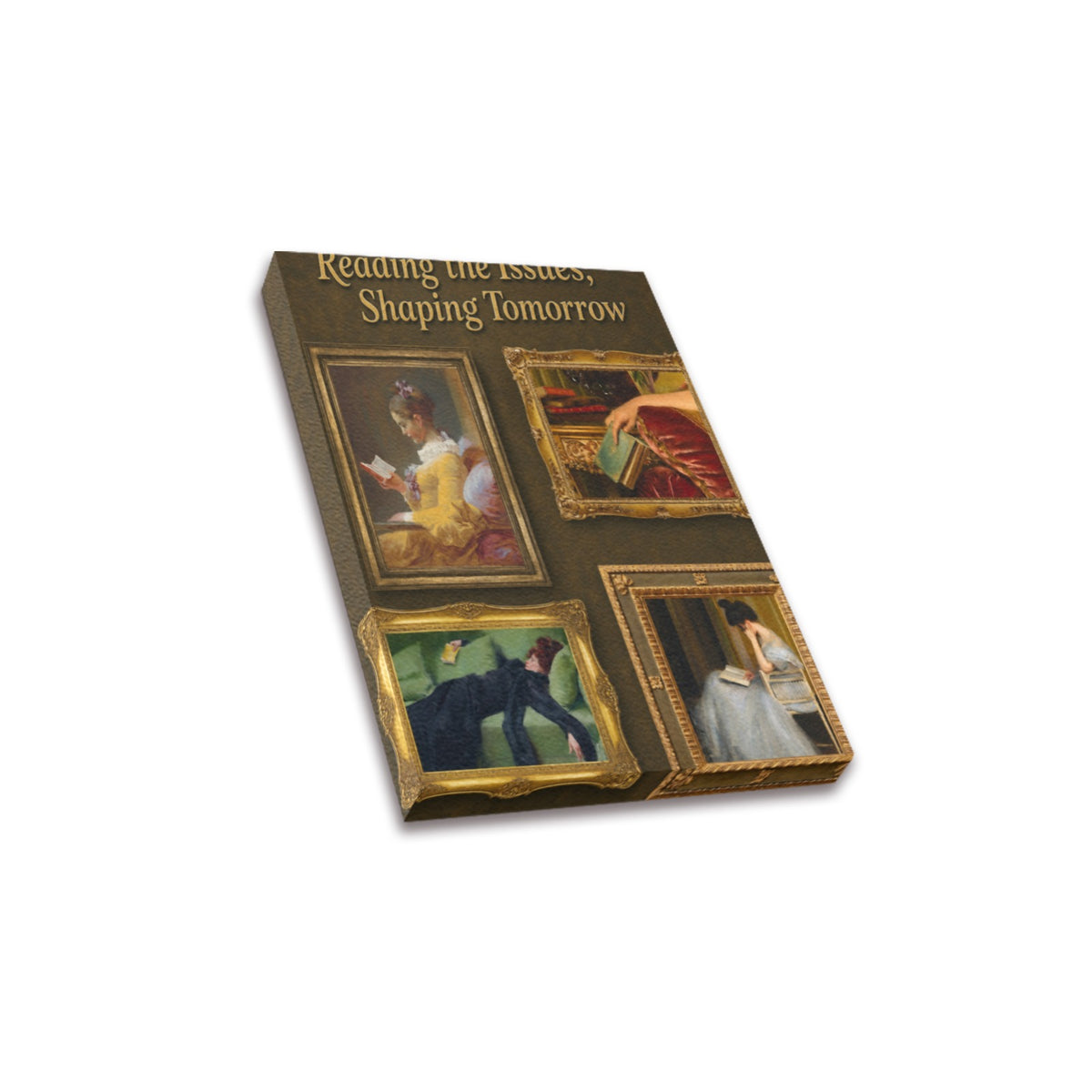 Reading the Issues, Shaping Tomorrow Frame Canvas Print 8"x10"