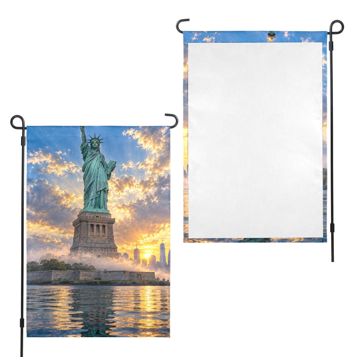 Liberty Rainy Harbor 12 x 18 in Garden Flag