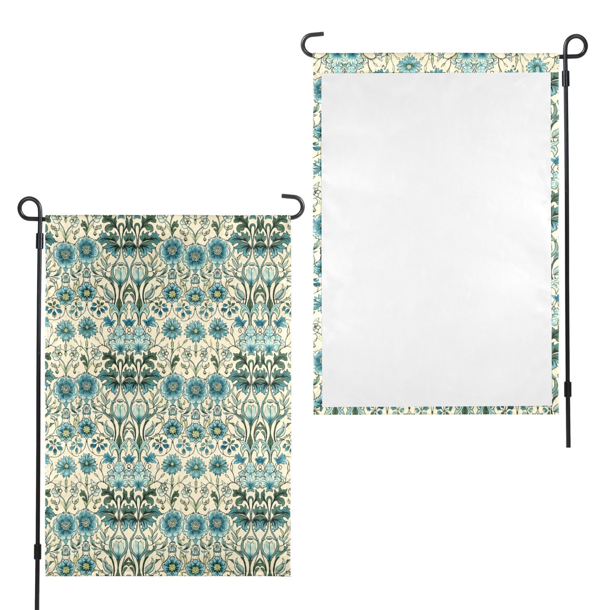 Floral Textile Ornament 12 x 18 in Garden Flag