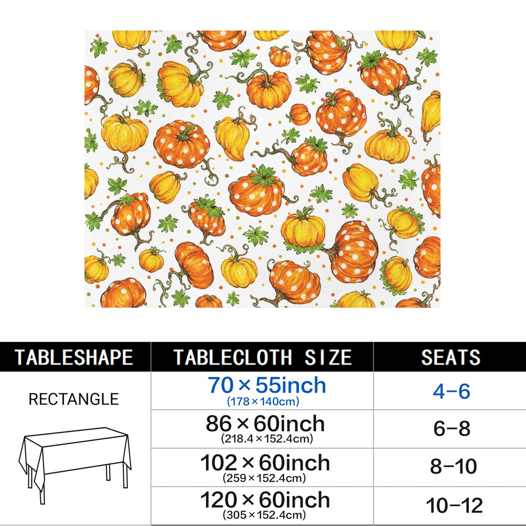 Boho Flowers 178cm x 140cm Rectangular Tablecloth 70x55inch (QUE)