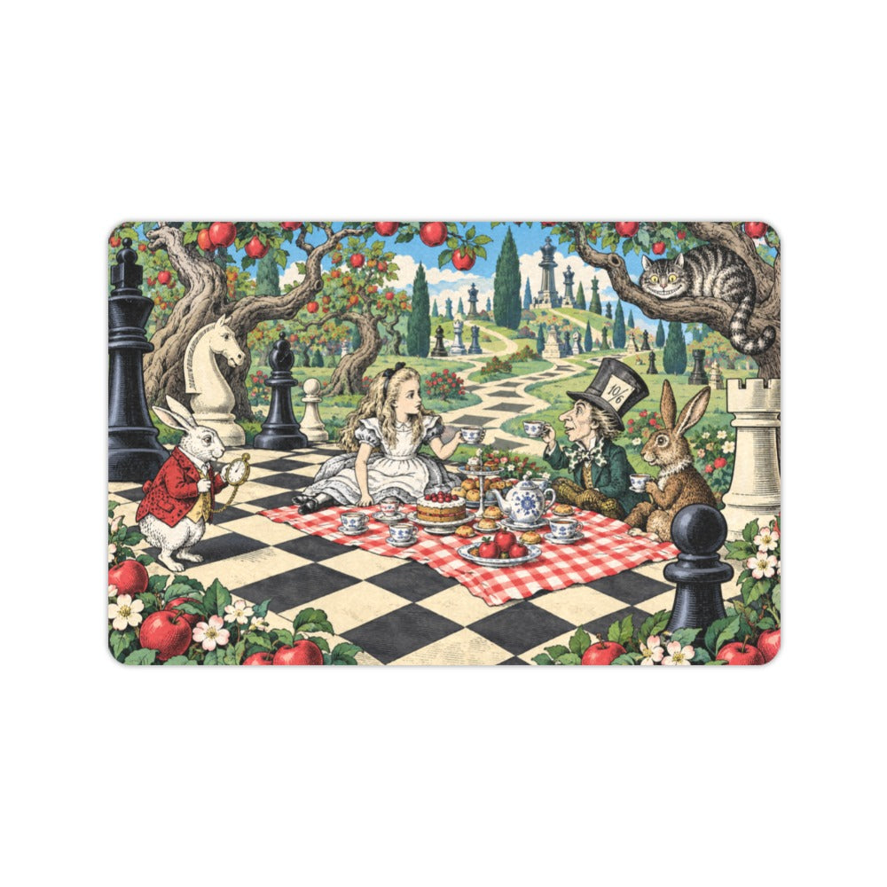 Alice Chess Picnic 23.6 x 15.7 in Doormat
