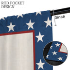 America Script Vote 52 x 84 in Window Curtain Set